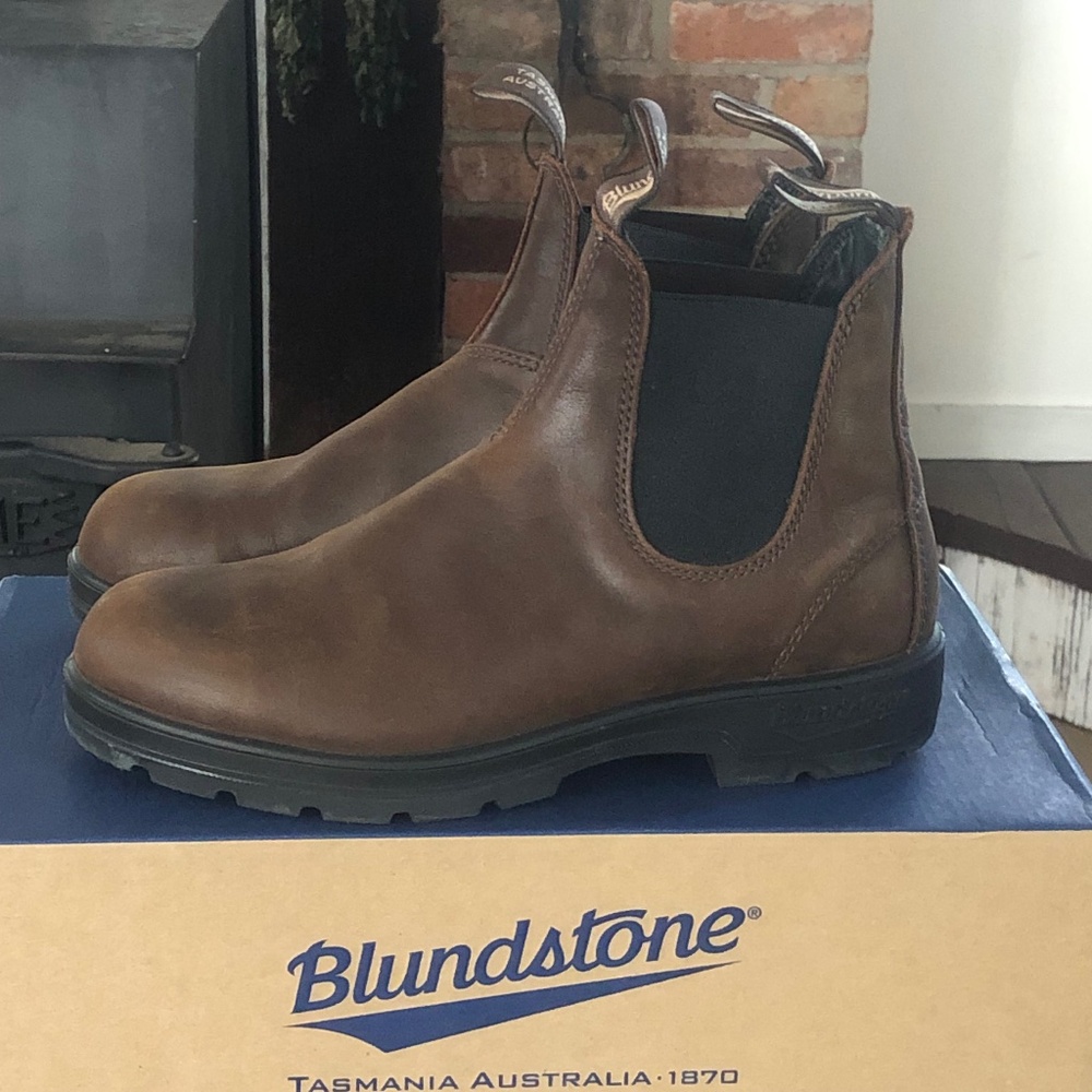 Blundstone 1609 Antique Brown Chelsea Boots W US 8.5 AU 5.5